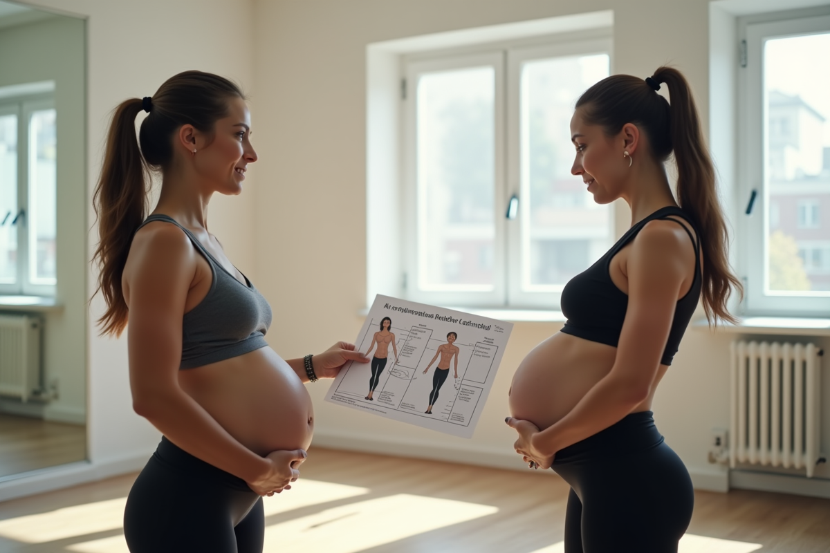 Instructeur montrant des diagrammes lors d