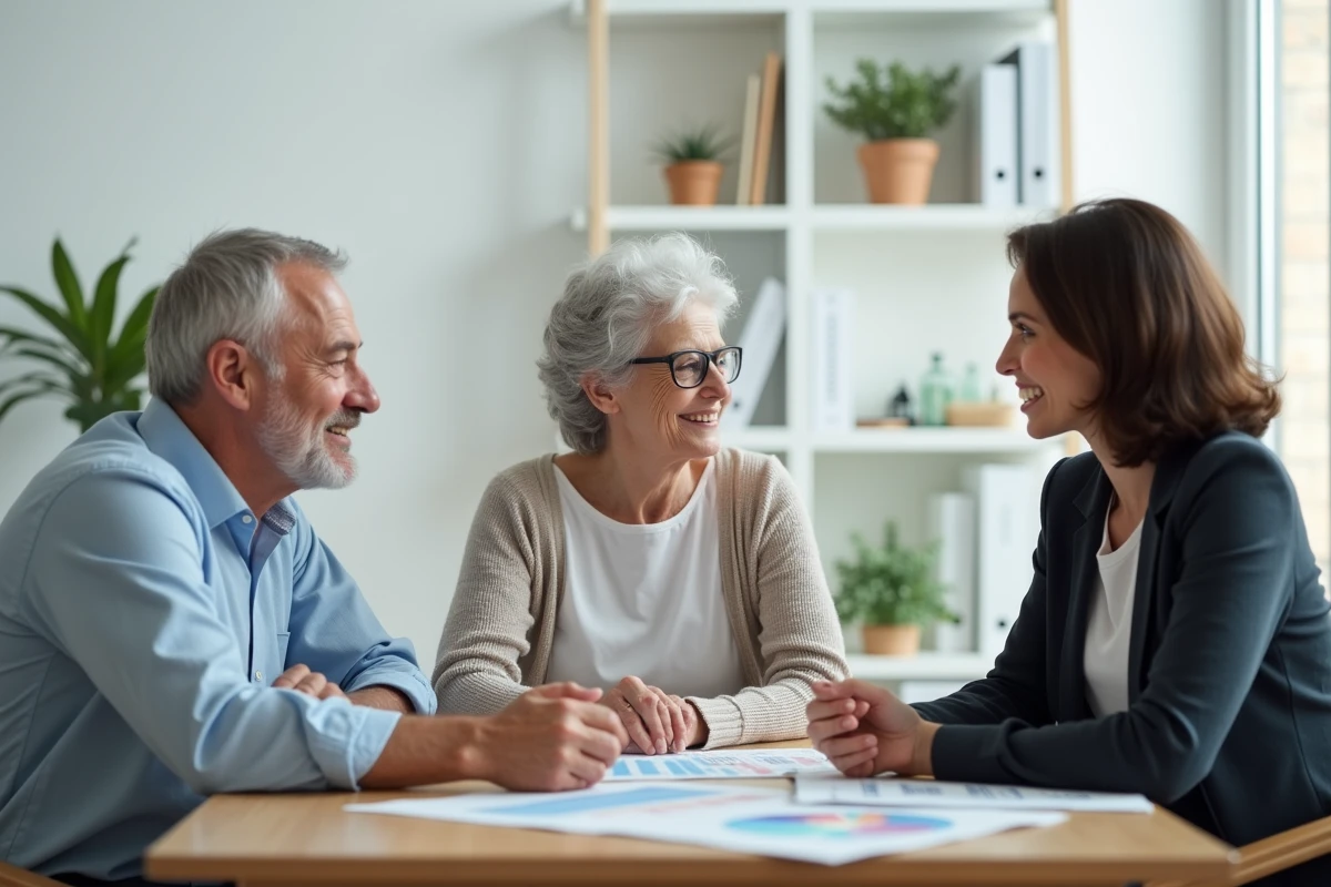 Groupe de personnes discutant dans un cadre médical convivial