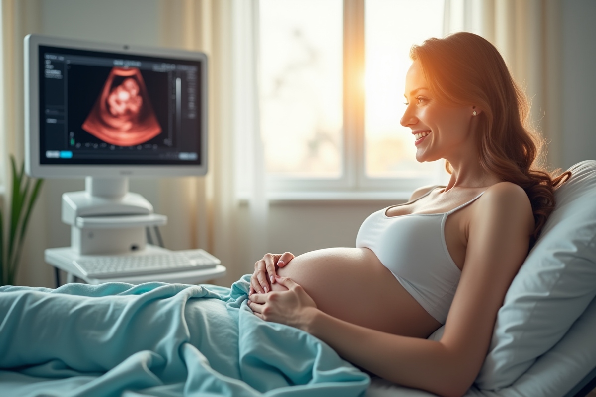 Femme enceinte lors d